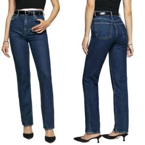 Reformation Liza Ultra High Rise Straight Jeans